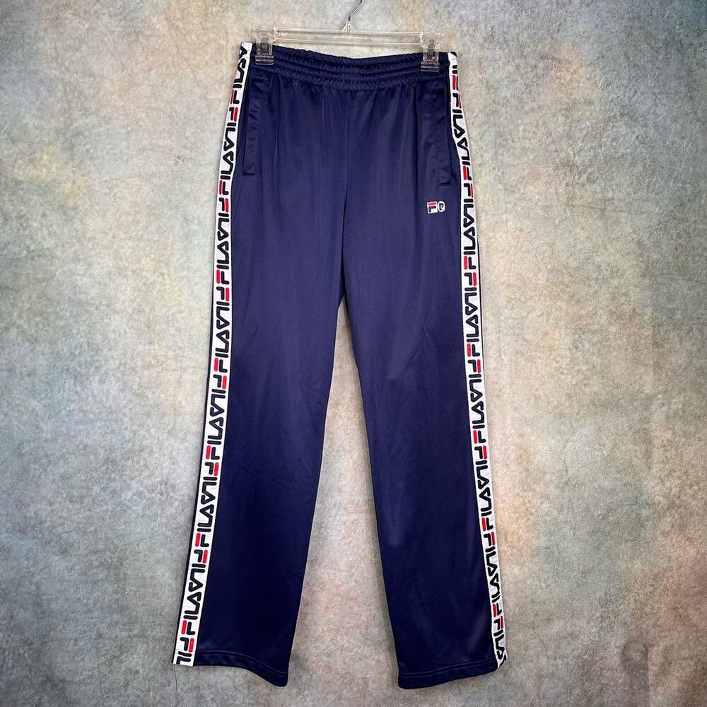 Fila Pierre Cardin Track Pants Womens Sz S Navy Blue Urban Outfitters Logo